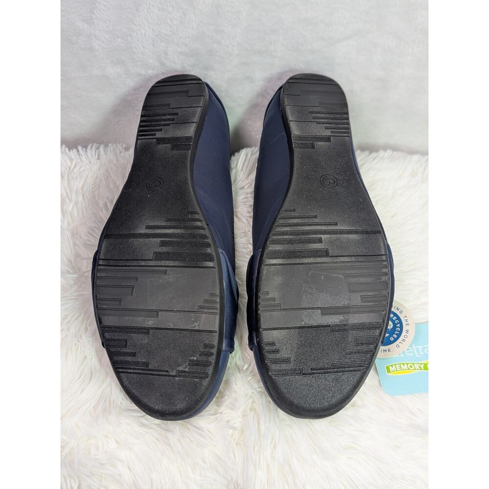 Baretraps Mitsy Navy Ballet Flats Hidden Wedge Heel Women's Sz 11M Comfort New - Picture 7 of 9